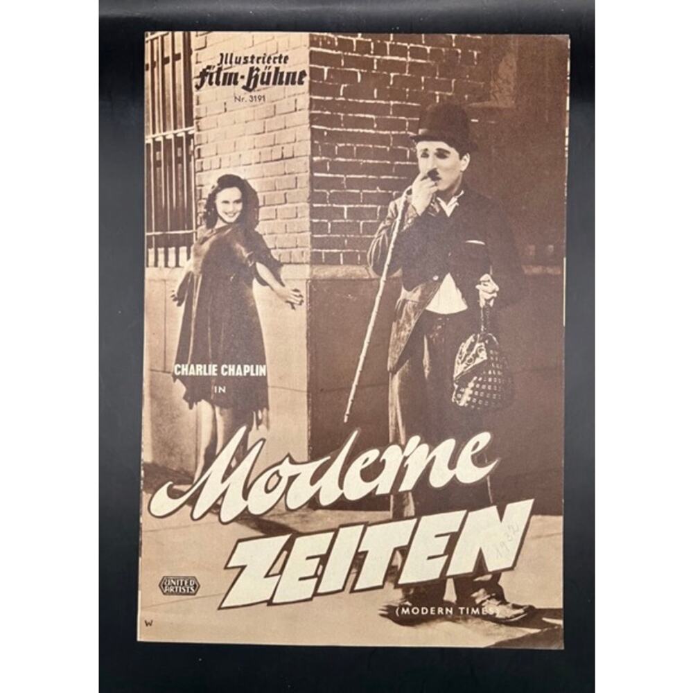 RARE German 1932 Charlie Chaplin Press Book Program Modern Times Charles Chaplin